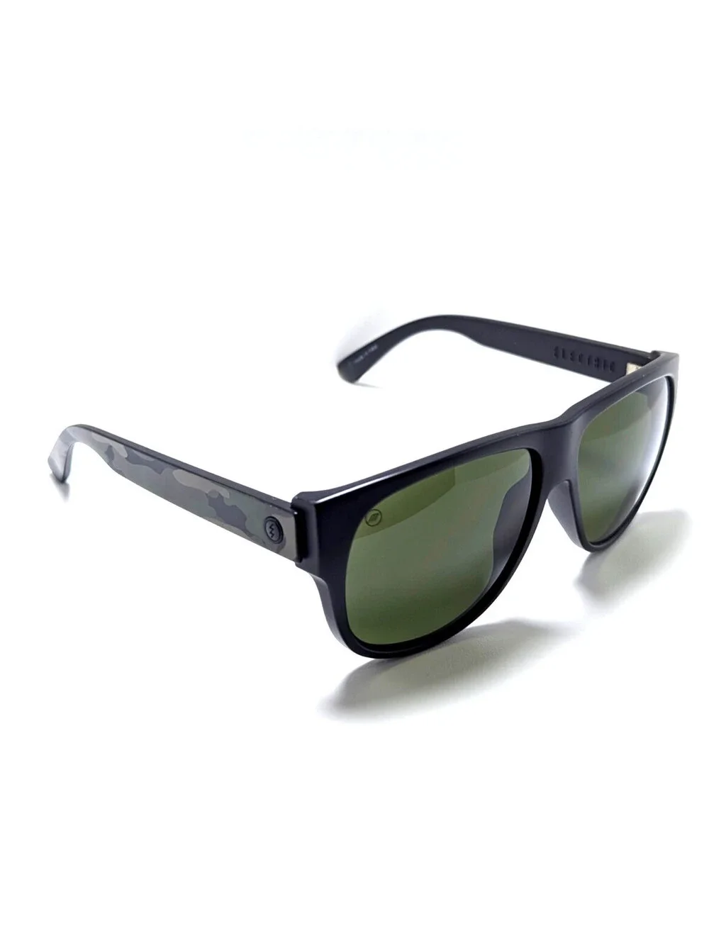 Electric MOPREME Classic Green Lens Black Camo Square Men's Fashion Sunglasses